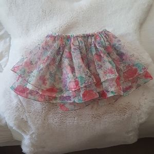 Girls floral tutu skirt